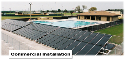 Solar Pool Heater Commercial Installation