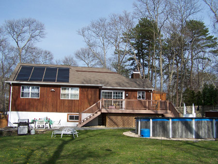 solar pool heater installation