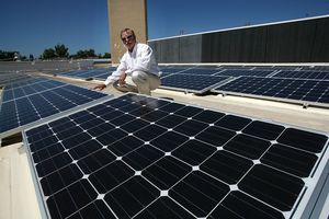 photo of solar electric panels