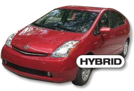 Hybrid Car; desirable for its smaller carbon footprint