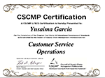 Customer Service Certification Josie