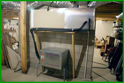 Water to air heat pump