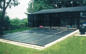 solar pool heater installation