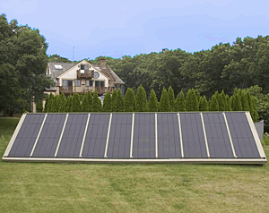 solar pool heater installation