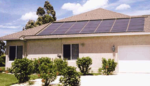 solar pool heater installation