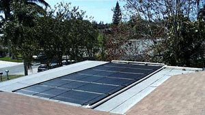 solar pool heater installation