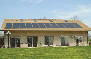 solar pool heater installation