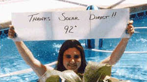 solar pool heater installation