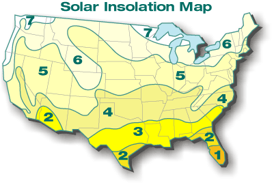 Solar Isolation Chart