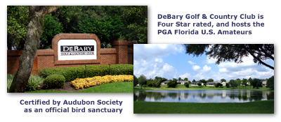 The beautiful southern lifestyle town of DeBary, Florida, is located just north of Orlando. The Santiago's reside in the Quail Lake Community of the environmentally conscious and award-winning DeBary Golf & Country Club.