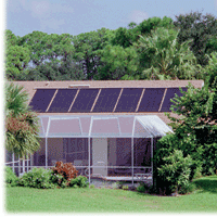 solar pool heater roof