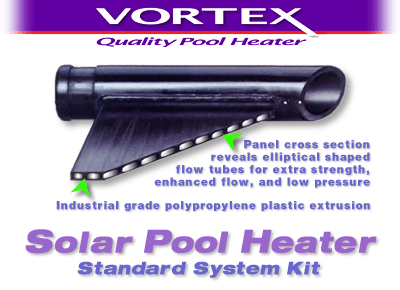 Solar Pool Heater - VORTEX 4 x 12 Panels