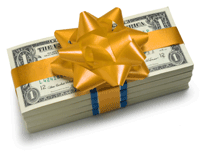 cash reward or shopping spree