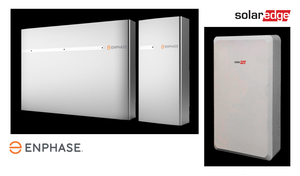 Enphase and SolarEdge batteries